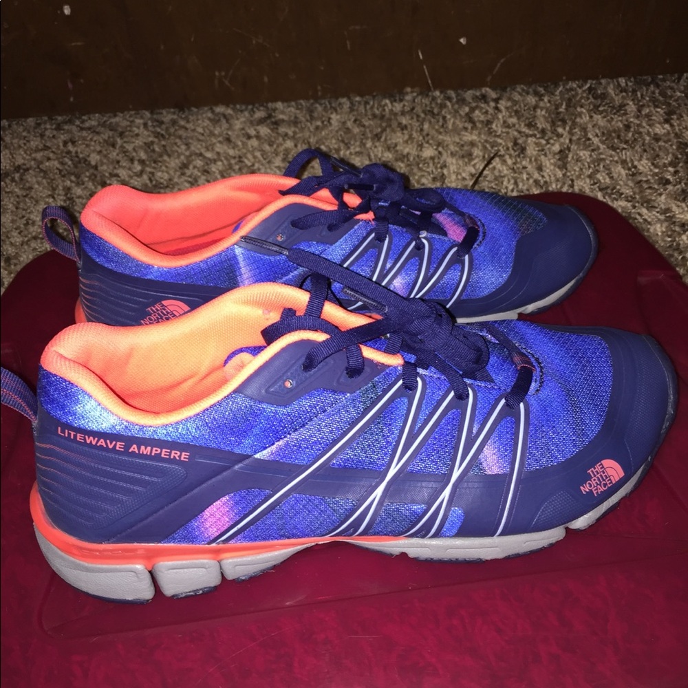 The North Face tennis shoes.